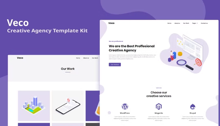 Veco – Creative Agency Elementor Template