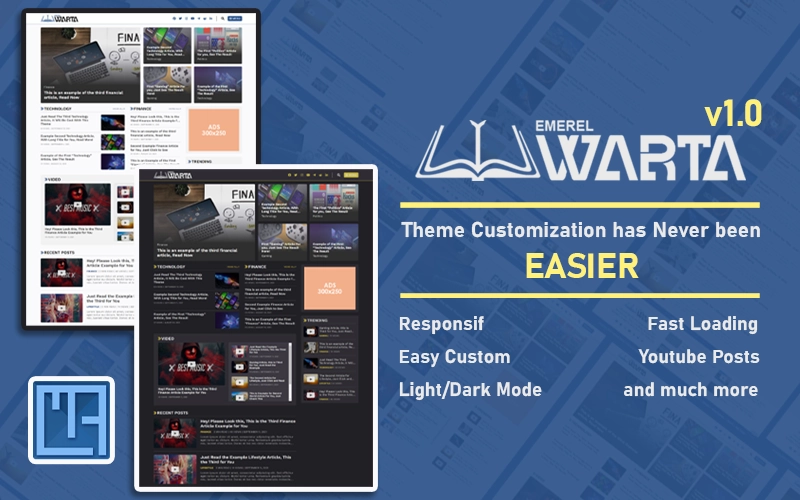 Emerel Warta – Responsive Blog / Magazine / News Wordpress Theme WordPress Theme