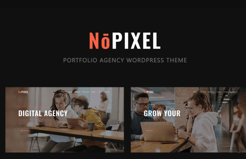 NoPixel – Portfolio Agency WordPress Theme