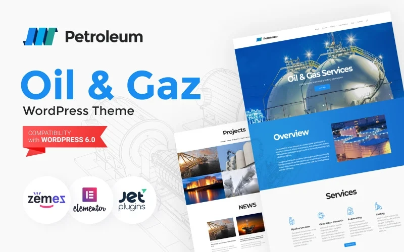 Petroleum – Oil & Gas Company Responsive WordPress Theme