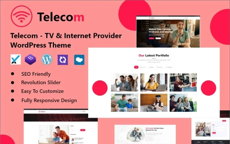Telecom – TV & Internet Provider WordPress Theme