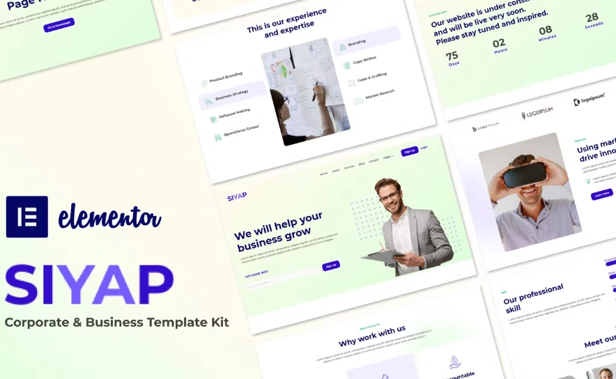 Siyap – Corporate & Business Elementor Template