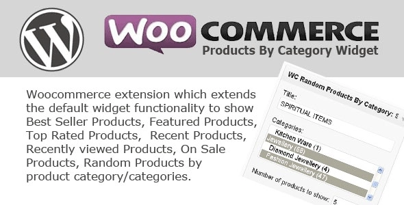Woocommerce Products By Category Widget