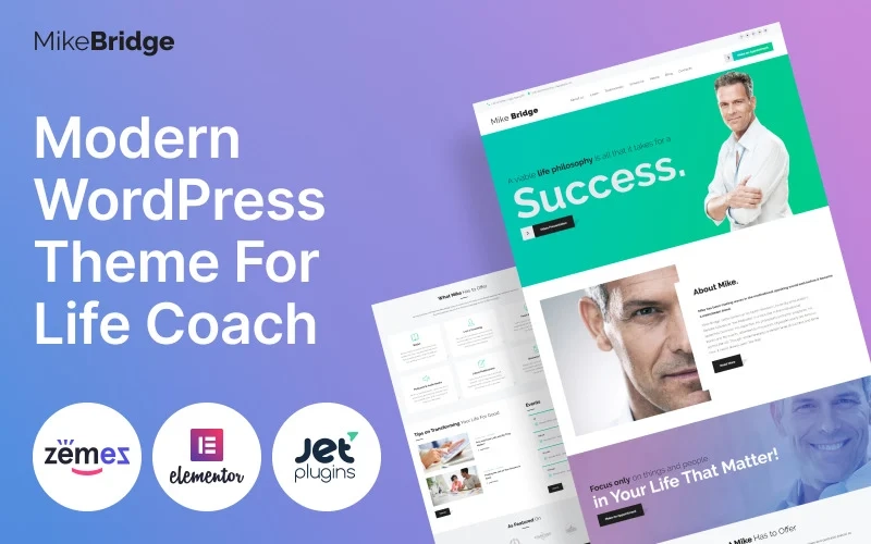 Mike Bridge – Motivational Coach WordPress Theme