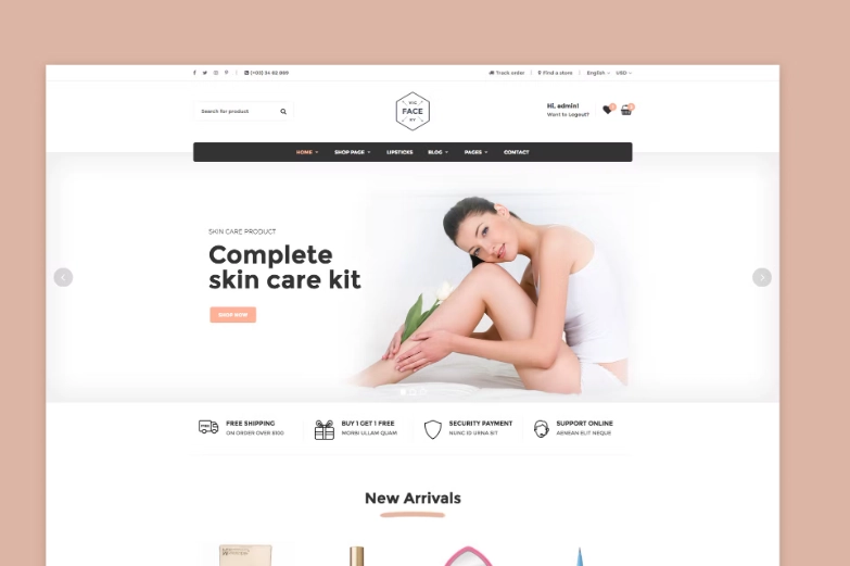 Vicky – Cosmetic WooCommerce WordPress Theme