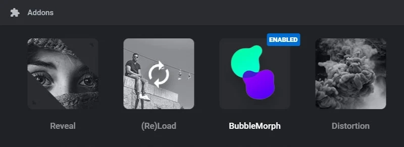 Slider Revolution Bubblemorph AddOn