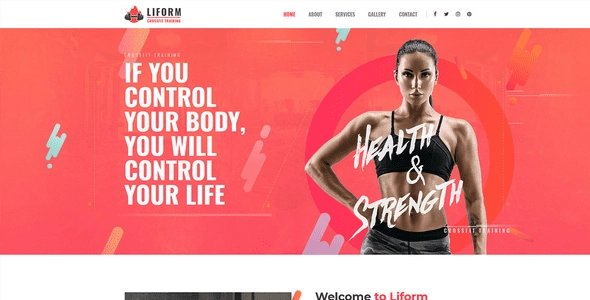 Liform – Crossfit Sport WordPress Elementor Theme