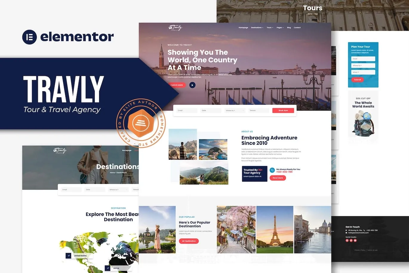 Travly – Tour & Travel Agency Elementor Template