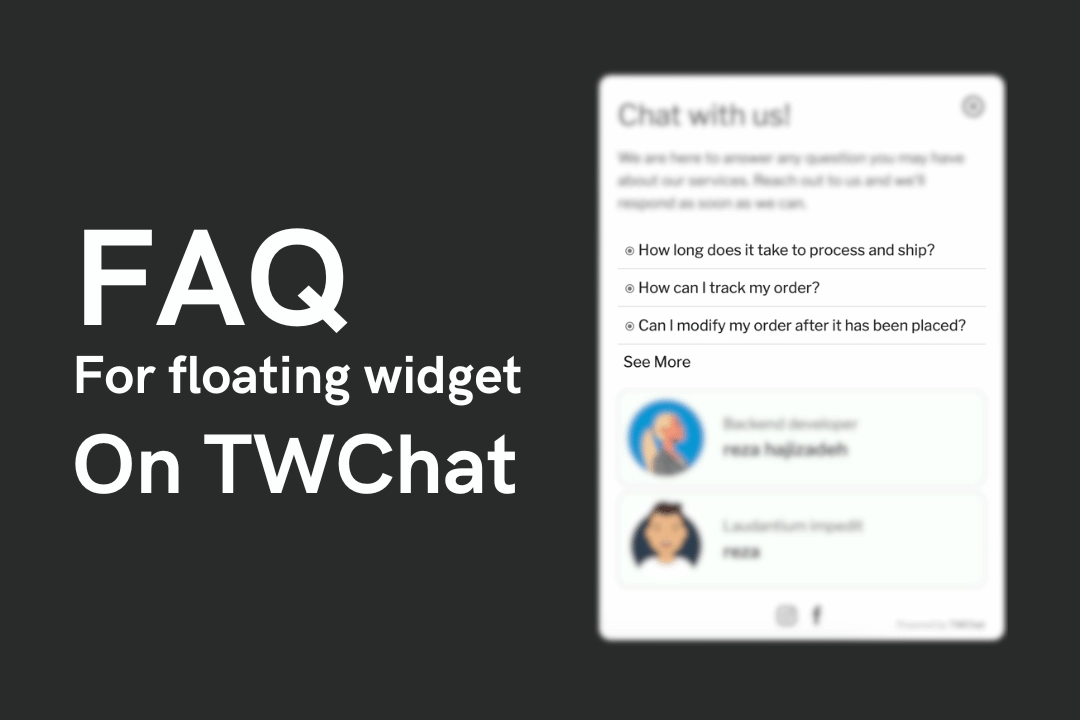 TWChat Floating Widget FAQ Add-on