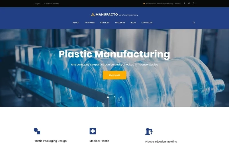 Manufacto – Industrial and Manufacturing Company WordPress Theme