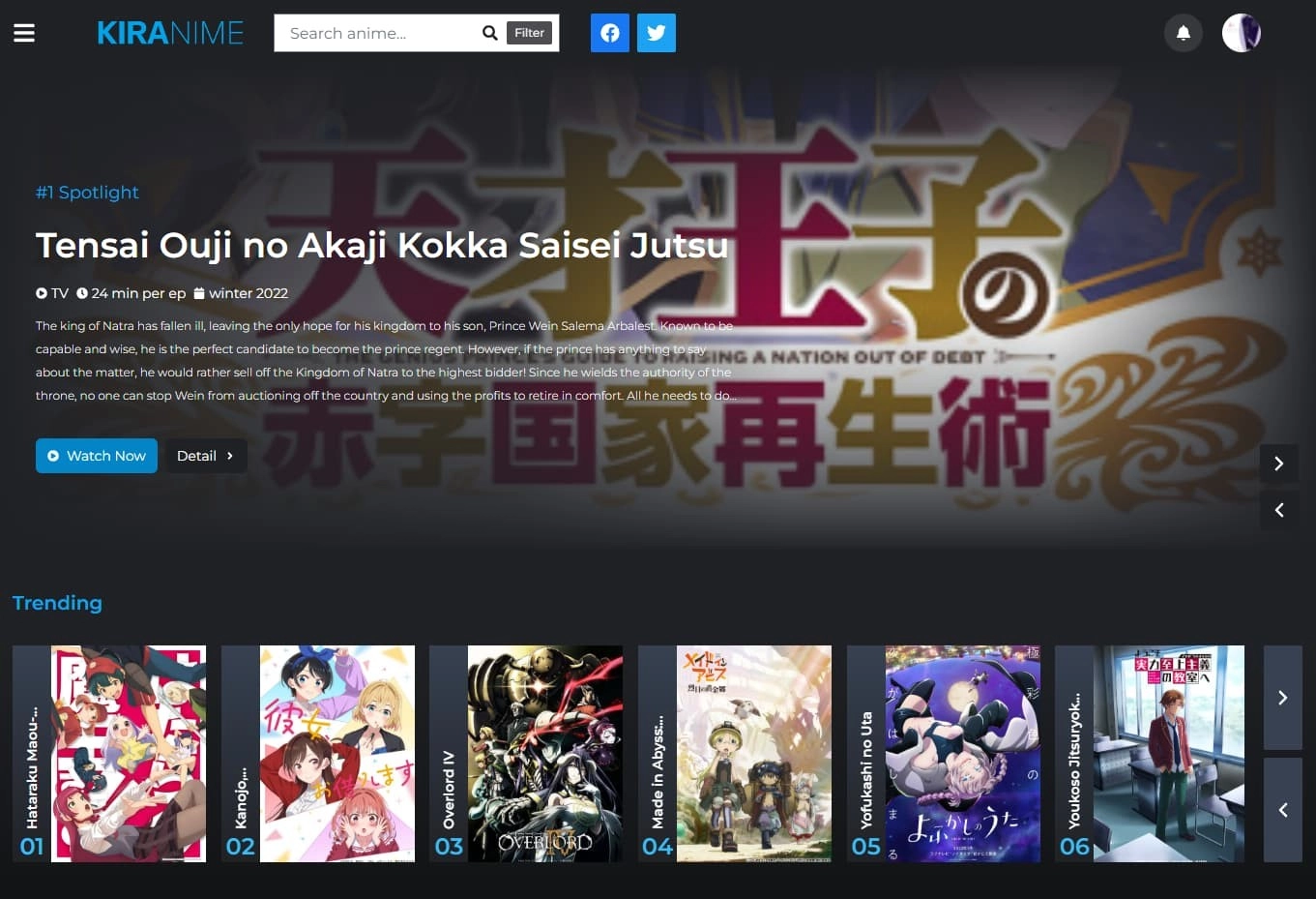 Kiranime – Anime Streaming Wordpress Theme