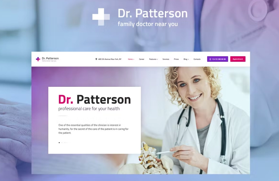 Dr.Patterson – Medical WordPress theme