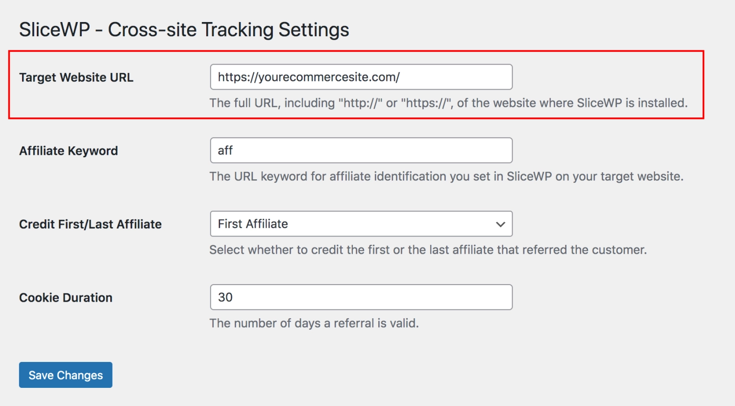 SliceWP Add-On - Cross Site Tracking