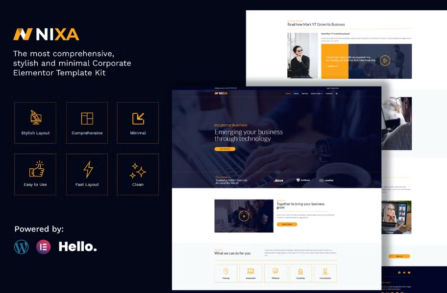 Nixa – Business & Services Elementor Template
