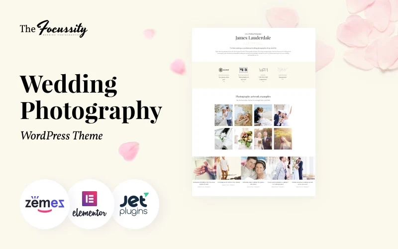 Focussity – Wedding Photography WordPress Theme