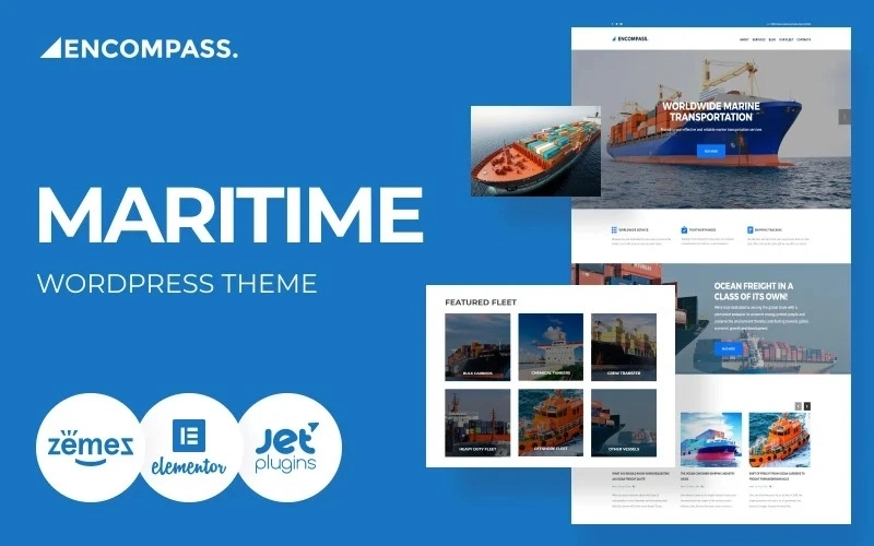 Encompass – Transportation Maritime WordPress Theme