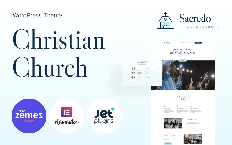 Sacredo – Responsive Religious WordPress Theme
