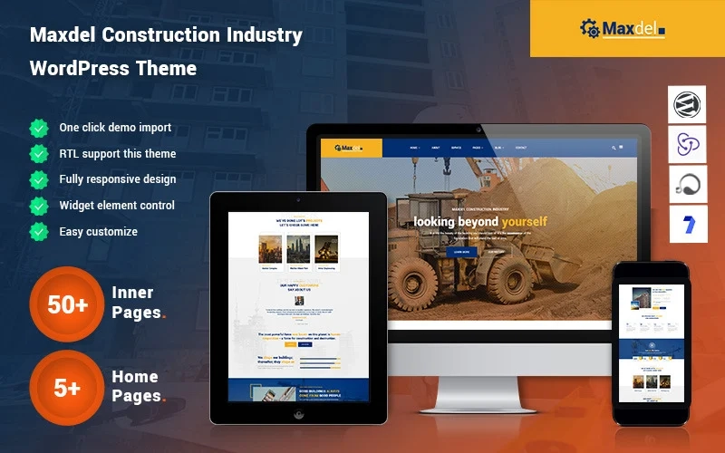 Maxdel – Construction Industry WordPress Theme