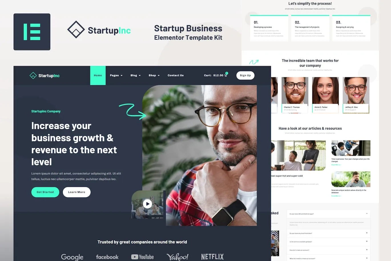 StartupInc – Startup Business Elementor Pro Template