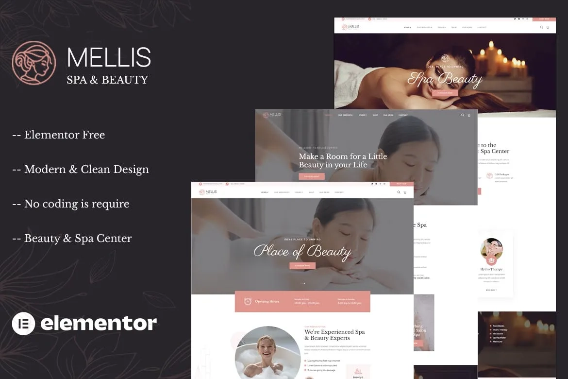 Mellis – Beauty & Spa Elementor Template