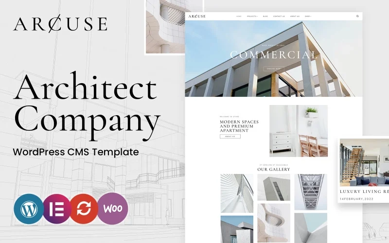 Arcuse – Real Estate & Architecture WordPress Theme
