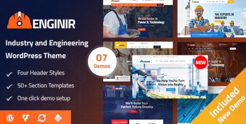 Enginir – Industrial & Engineering Multipurpose WordPress Theme