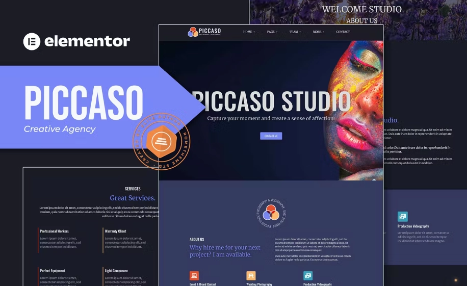 Piccaso – Photography Elementor Template