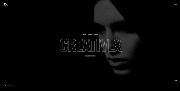 Creativex – A Bold Portfolio WordPress Theme