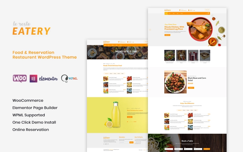 Le Resto – Restaurant WordPress Theme