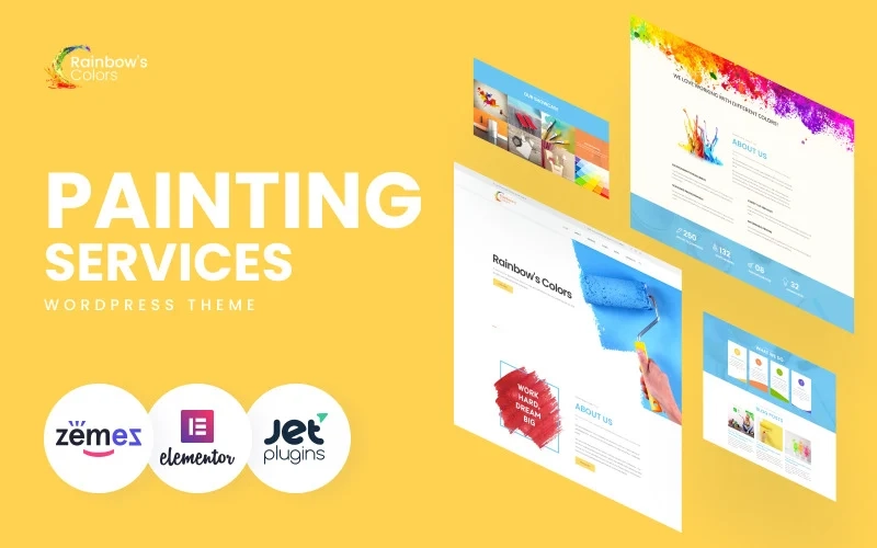 Rainbow’s Colors – Painting Company Responsive WordPress Theme