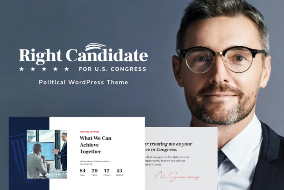 Right Candidate – Political WordPress Theme