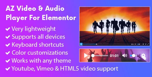 AZVideoandAudioPlayerforElementor2.0.0