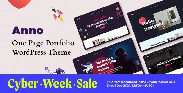 Anno – One Page Portfolio WordPress Theme
