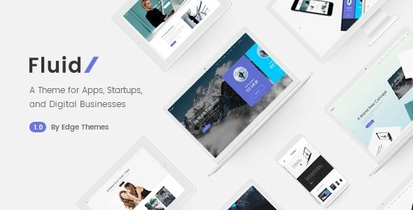 Fluid – Startup and App Landing Page Theme