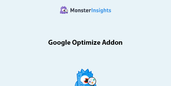 MonsterInsights Google Optimize Addon