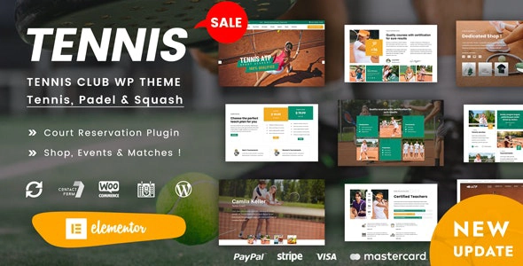 Spyn – Tennis Club WordPress Theme