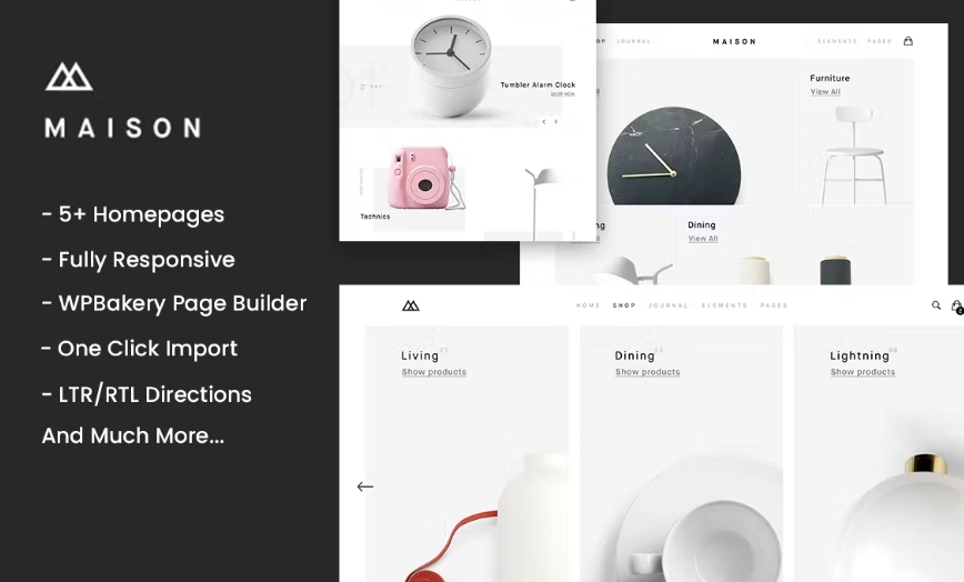 Maison – Minimalist eCommerce WordPress Theme