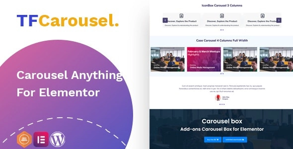 TFCarousel Box Addon For Elementor
