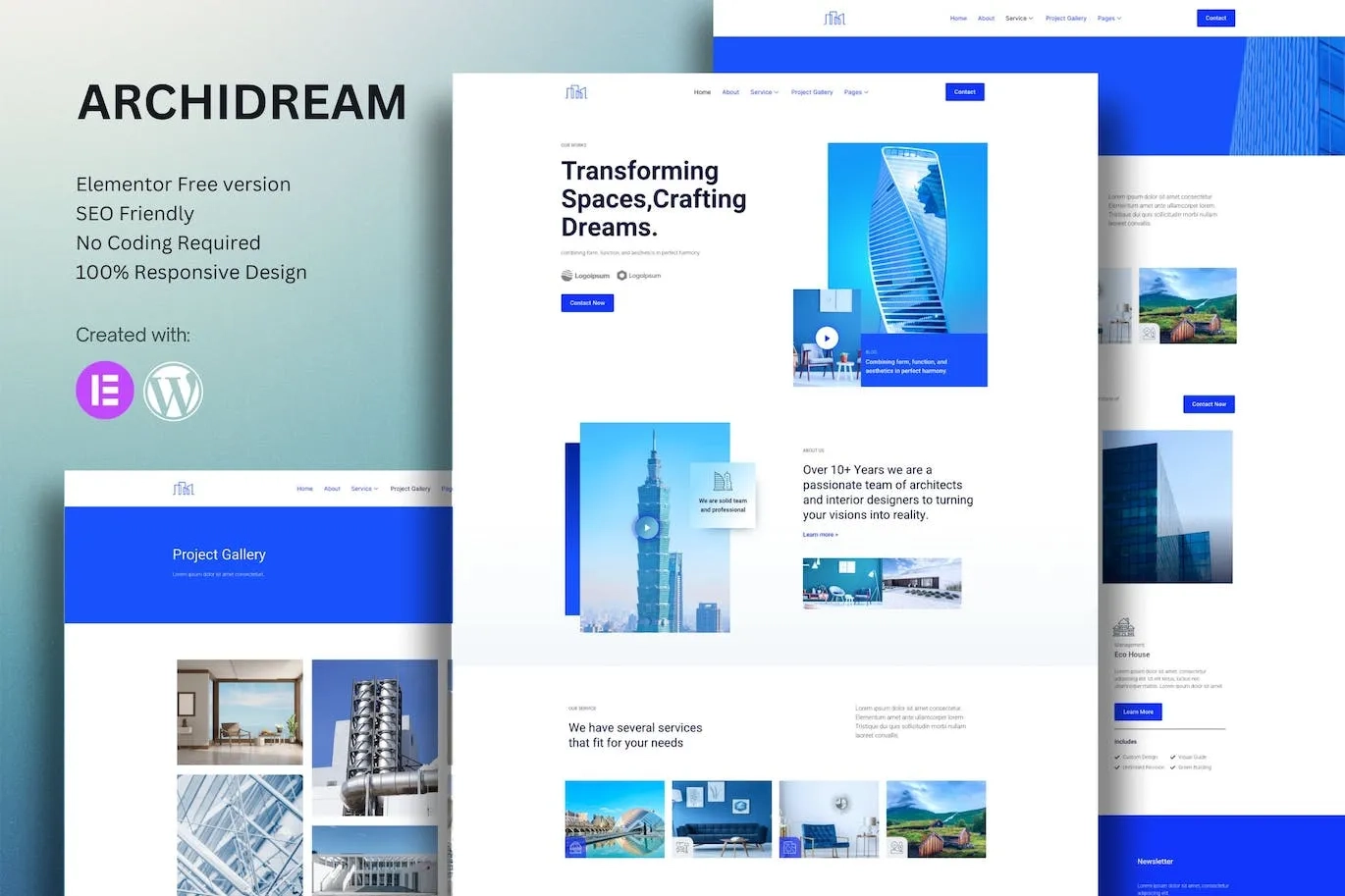 Archidream – Architecture Elementor Template