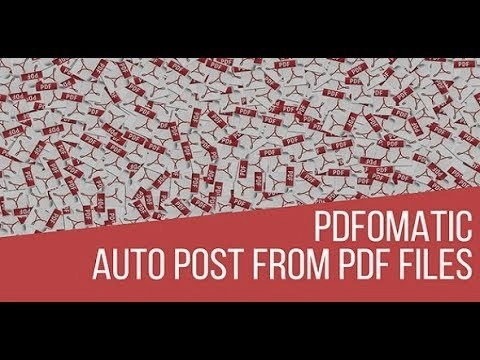 Pdfomatic PDF Source Automatic Post Generator