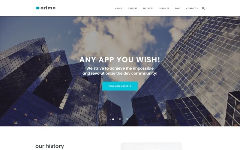 Arimo – Software and App Development WordPress Theme