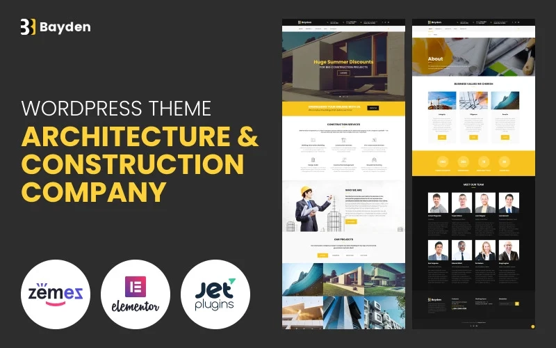 Bayden – Architecture & Construction Company Responsive WordPress Theme