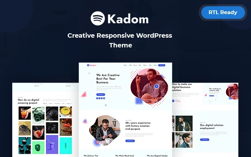 Kadom – Creative Responsive WordPress Theme
