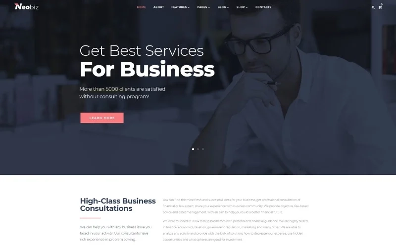 Neobiz – Corporate WordPress Elementor Theme WordPress Theme