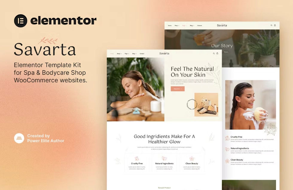 Savarta – Spa & Bodycare Shop Elementor Template
