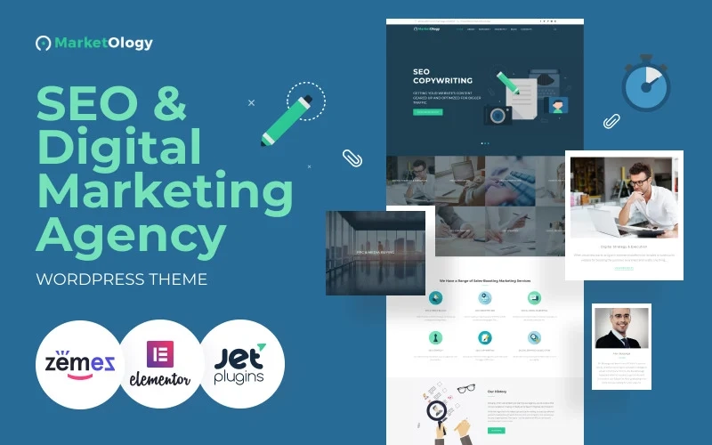 MarketOlogy – SEO and Marketing Agency Responsive WordPress Theme