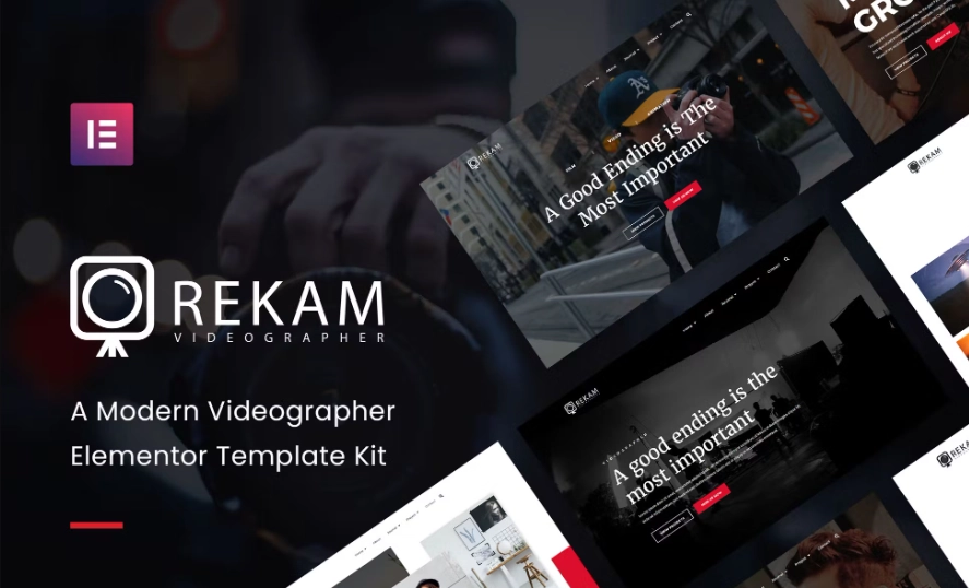 Rekam  – Modern Videographer Elementor Template Kit