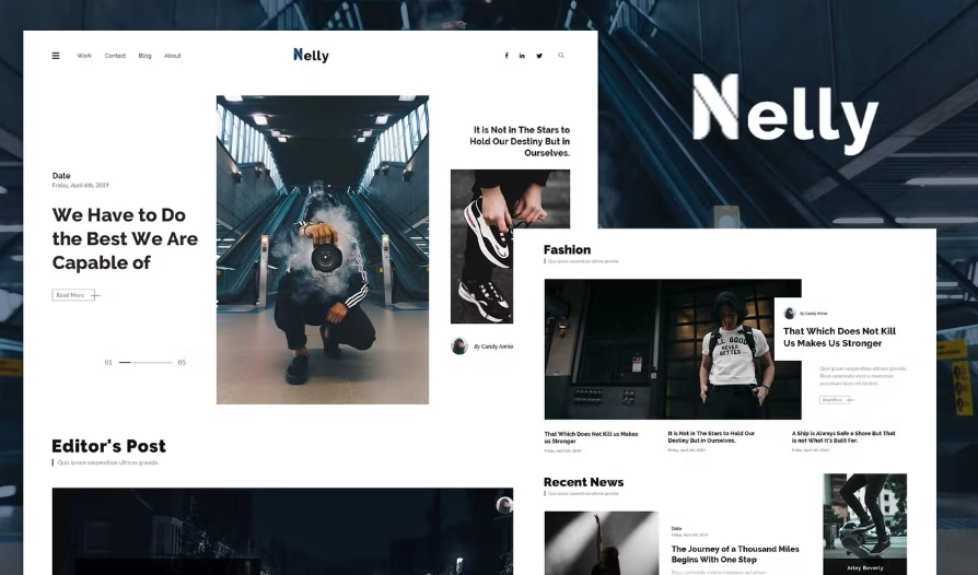 Nelly – Blog & Magazine Elementor Template