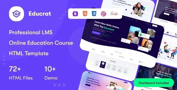 Educrat – Online Course Education WordPress Theme