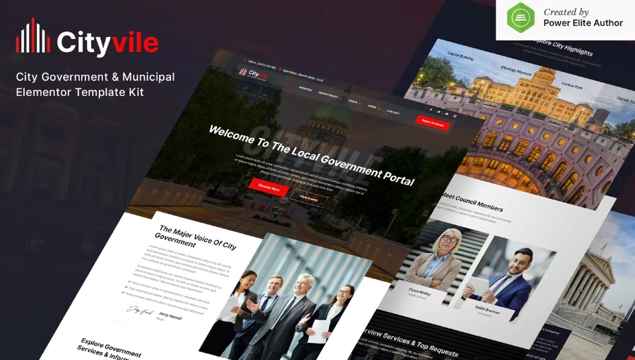 Cityvile – City Government & Municipal Elementor Template